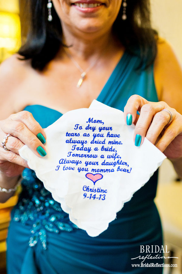 Brides Note to Mother